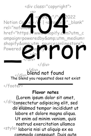 404 Error Blend